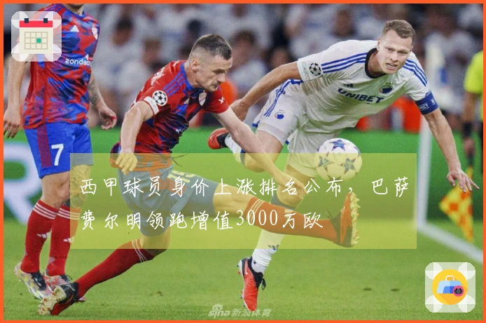 西甲球员身价上涨排名公布，巴萨费尔明领跑增值3000万欧